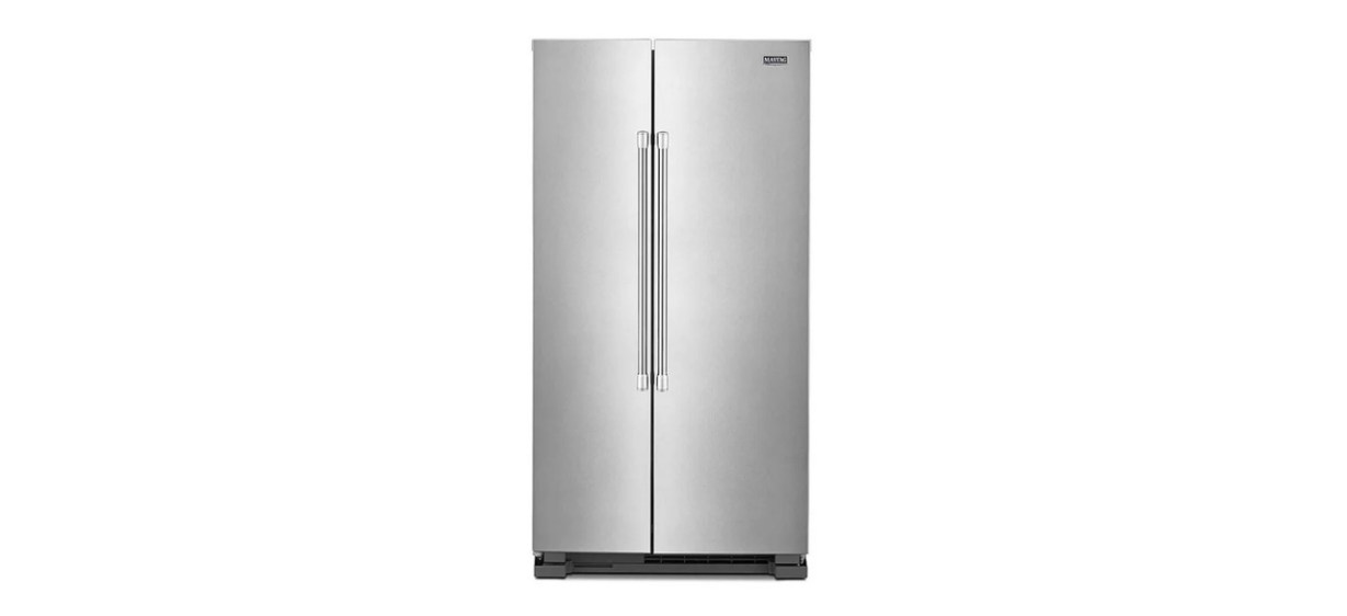 Best Maytag MSS25N4MKZ Stainless Steel Side-By-Side Freestanding Refrigerator