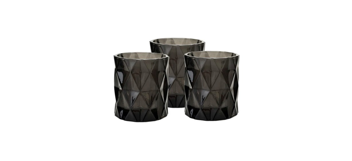 Best Mercer41 Set of 3 Glass Votive Holder Best Mercer41 Set of 3 Glass Votive Holder