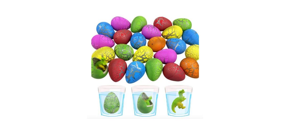 JoFan 24-Piece Dinosaur Eggs That Hatch