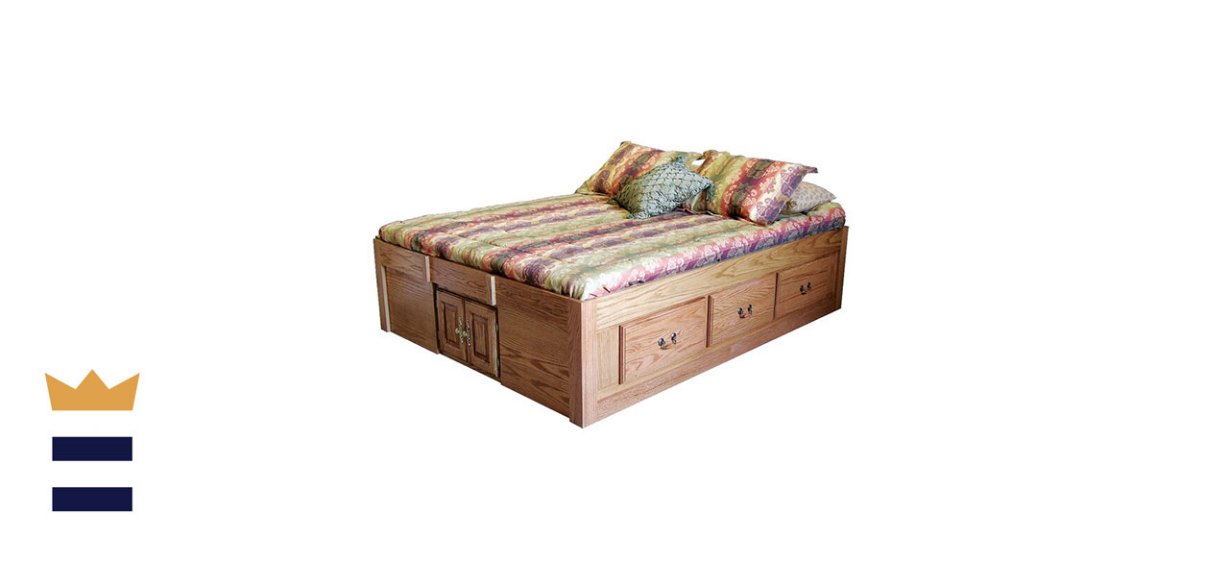 Loon Peak Kuhn Queen Solid Wood Platform Bed with Storage