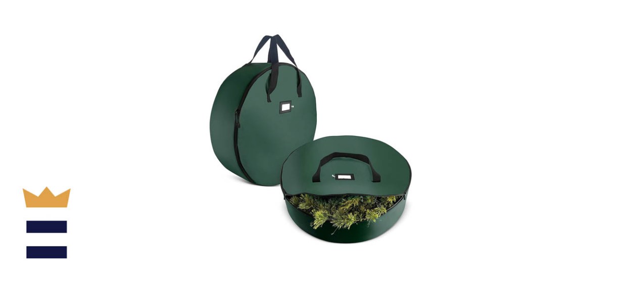 ZOBER Two-Pack of 30-Inch Oxford Tear-Resistant Wreath Storage Bags