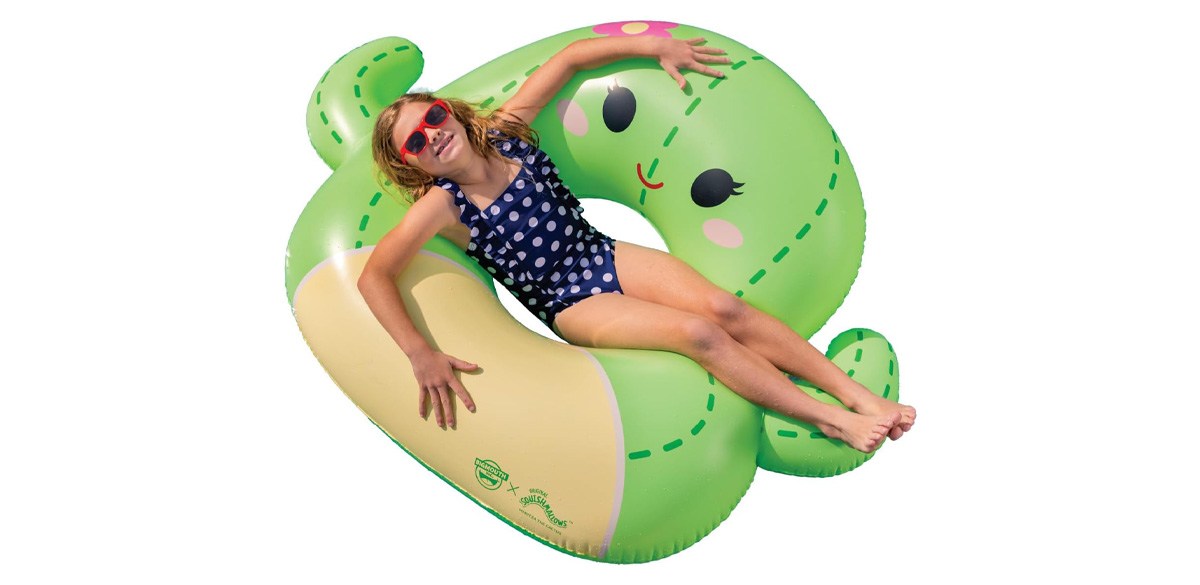 BigMouth x Squishmallows Original Inflatable Pool Float Maritzia the Cactus