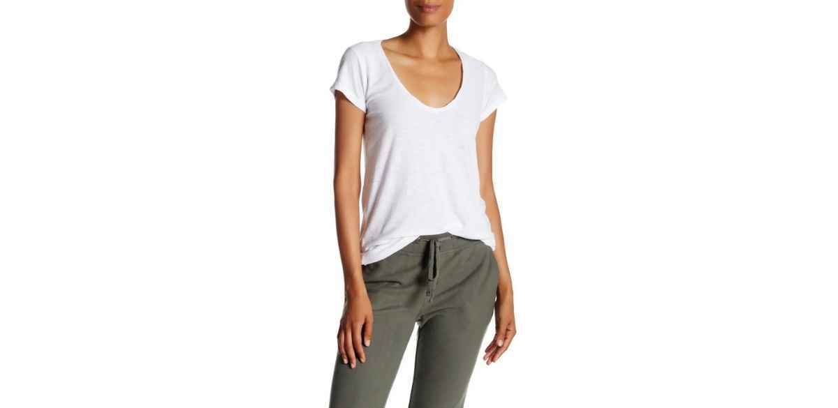 Deep V-Neck T-Shirt
