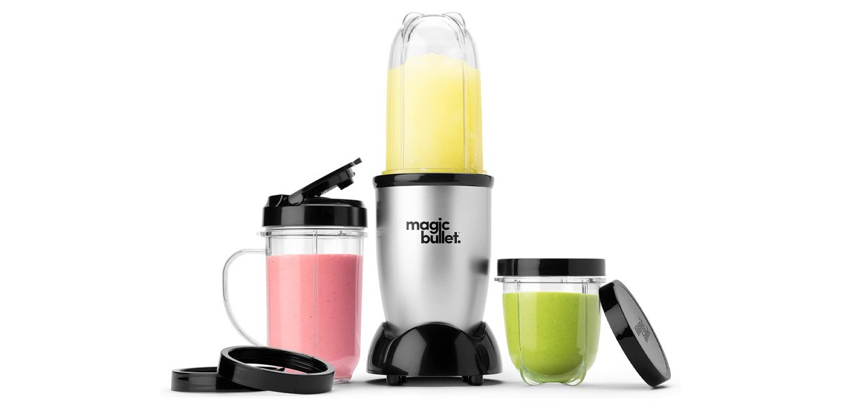 Magic Bullet Blender, Small, Silver, 11-Piece Set