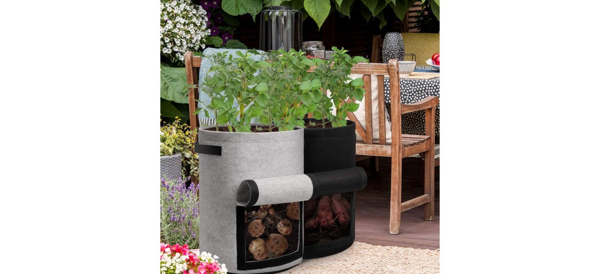 Homyhoo Potato Grow Bags with Harvest Window