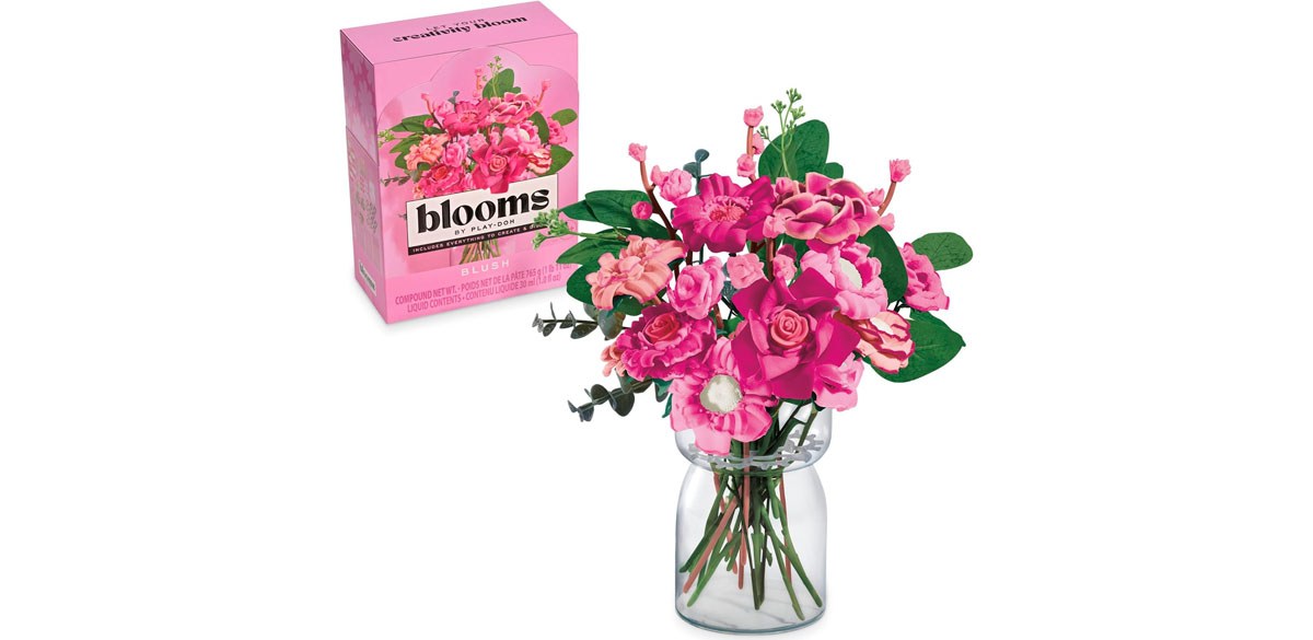Play-Doh Blooms Blush Flower Bouquet Making Kit