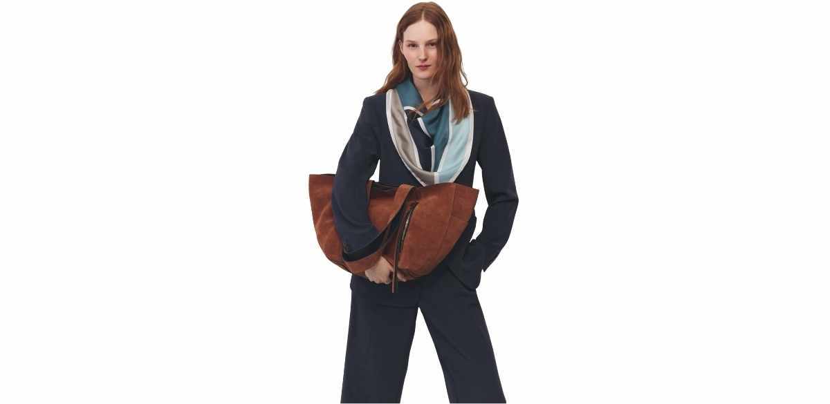 Alba Suede East/West Tote