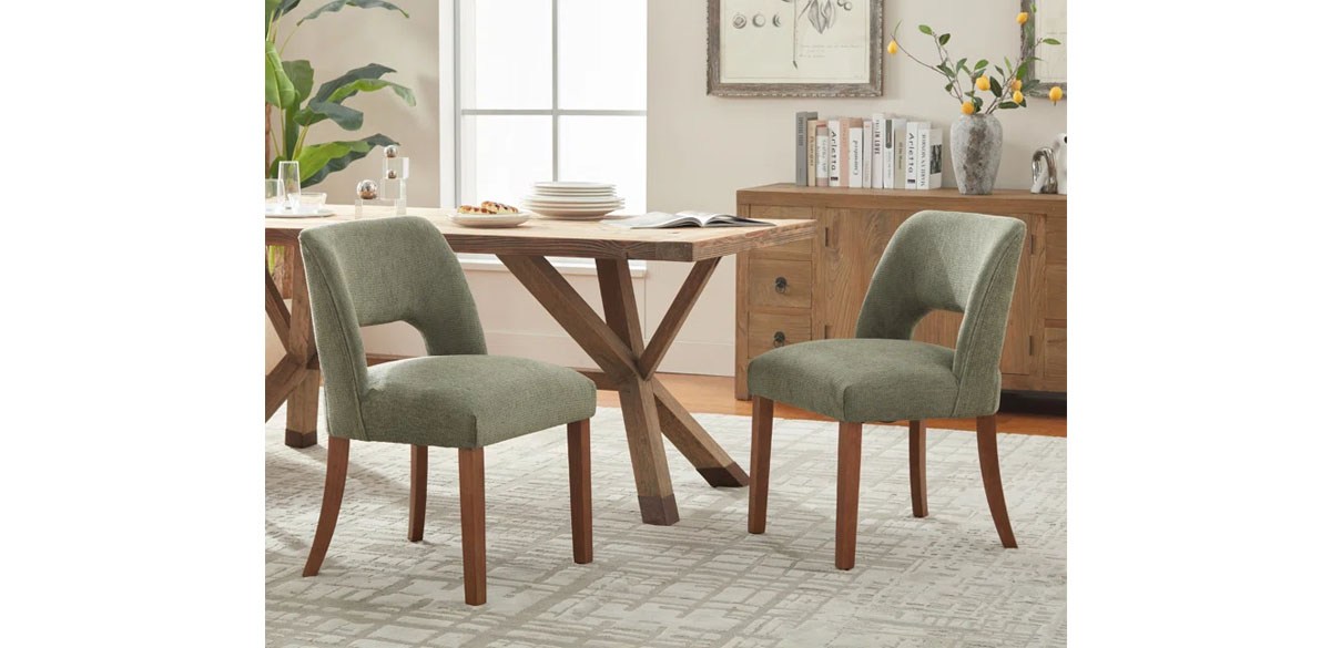 Kelly Clarkson Nakenzie Upholstered Back Side Dining Chair (Set of 2)