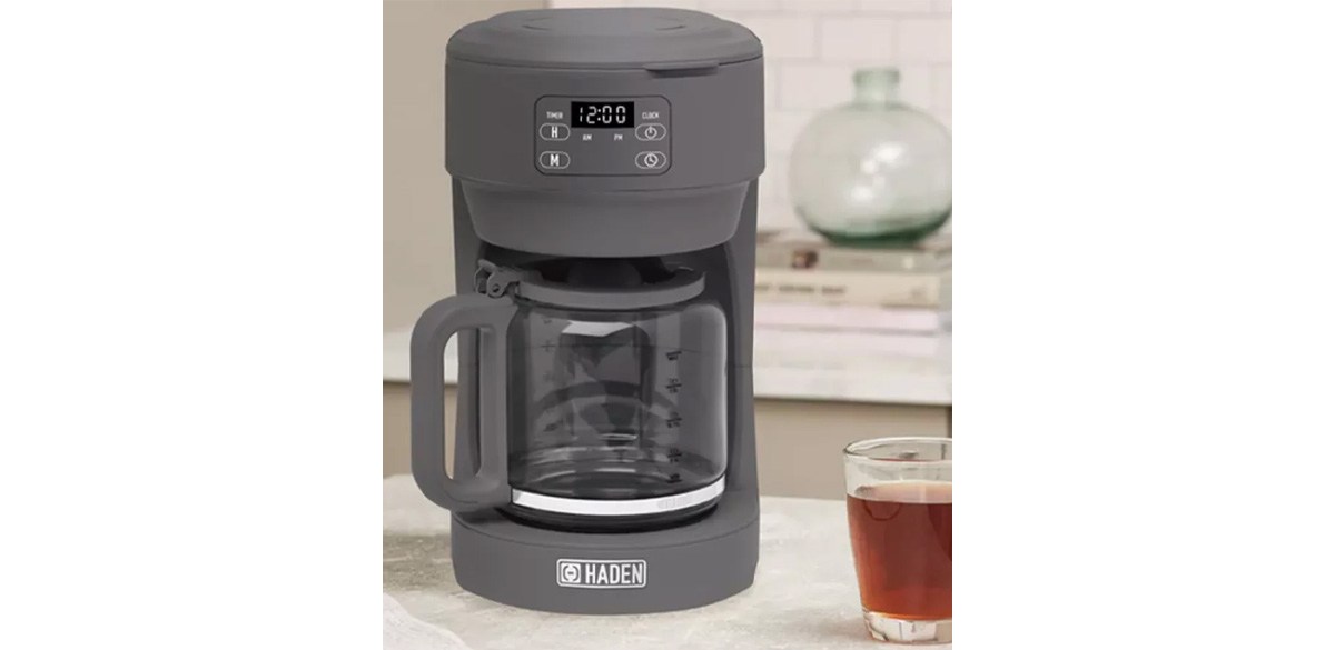 Haden Chelsea Coffee Machine, 10 Cup Programmable Drip Coffee Maker