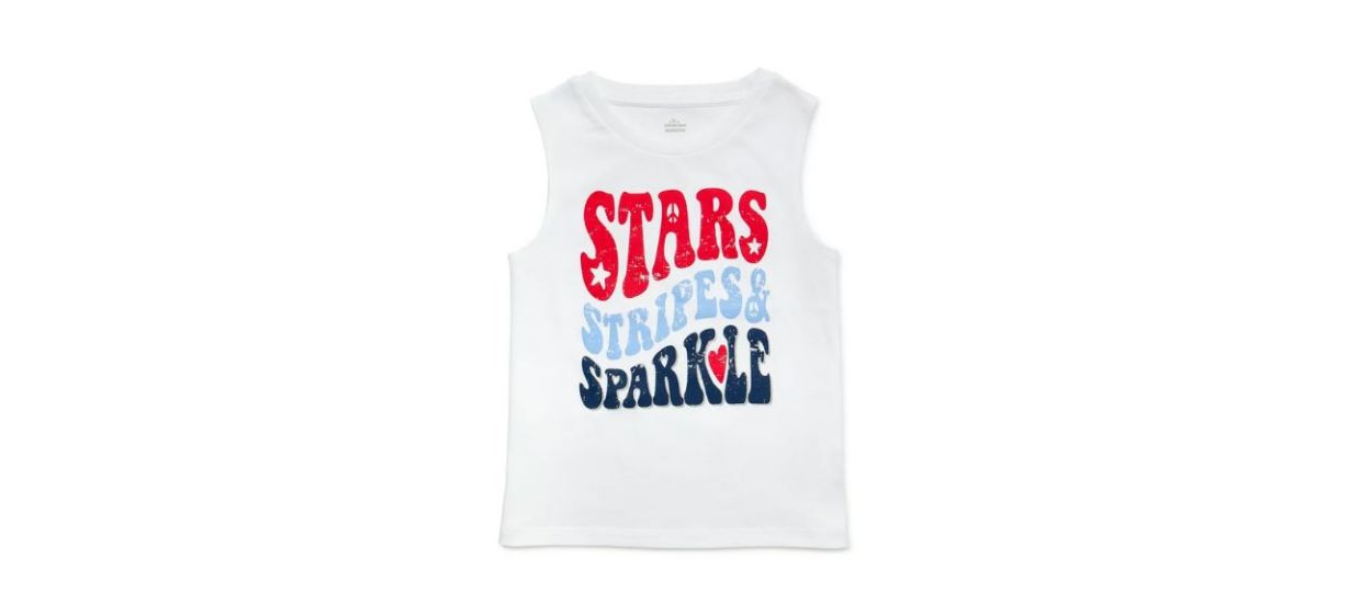 Way to Celebrate! Kids Sparkle Tank Top 