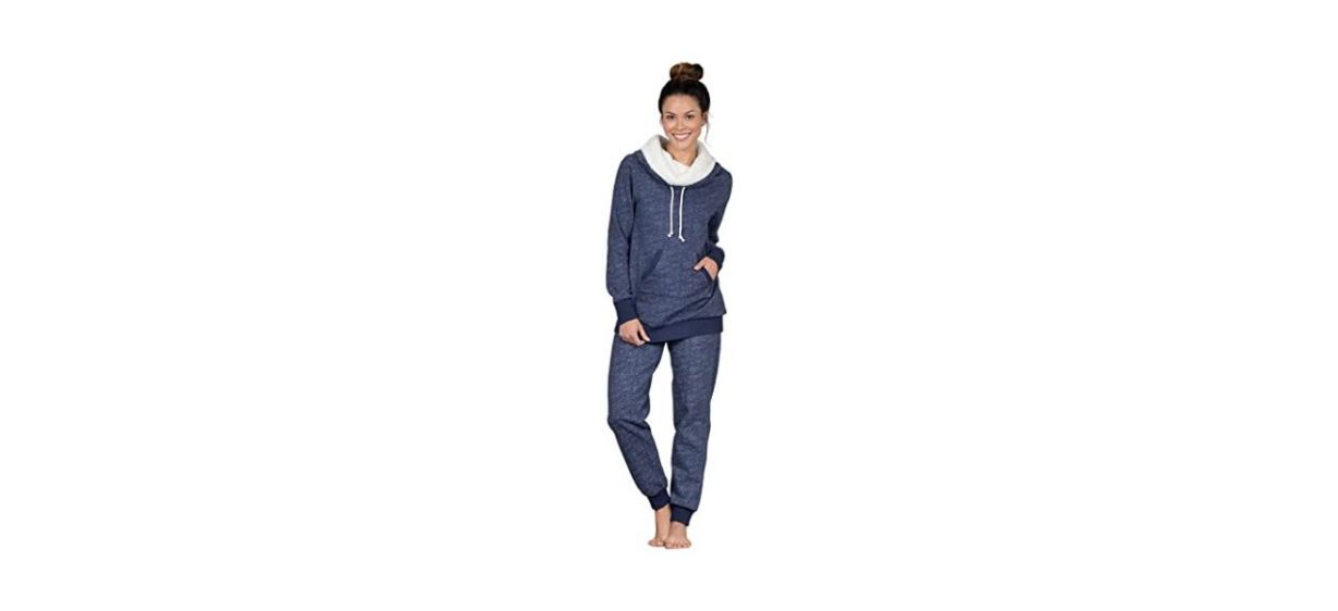 Best PajamaGram Shearling Rollneck Pajama Set