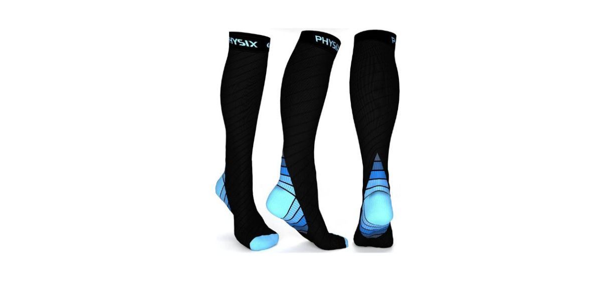 Physix Gear Sport Compression Socks for Men and Women