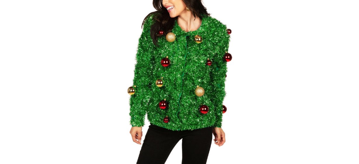 Tipsy Elves Classic Cute Cardigan Ugly Christmas Sweater