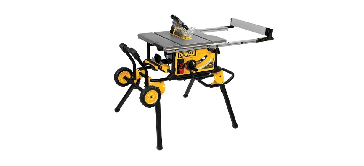 Dewalt 15 Amp Corded Job Site Table Saw with Rolling Stand 