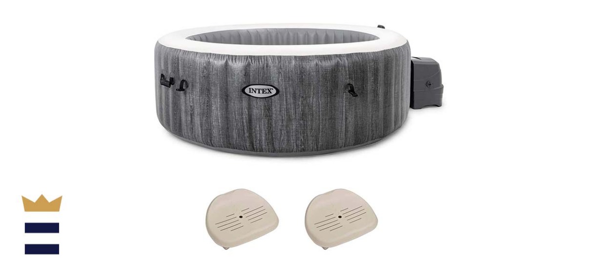 Intex PureSpa Greywood Deluxe 6-Person Inflatable Hot Tub