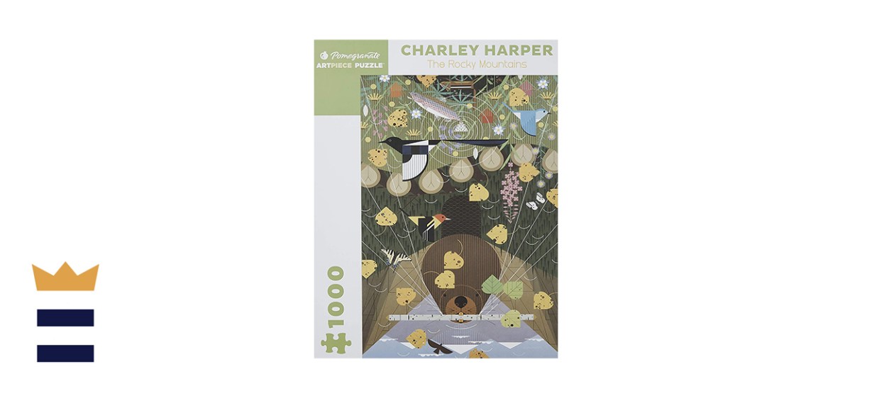Pomegranate Charley Harper Rocky Mountains 1000-Piece Puzzle