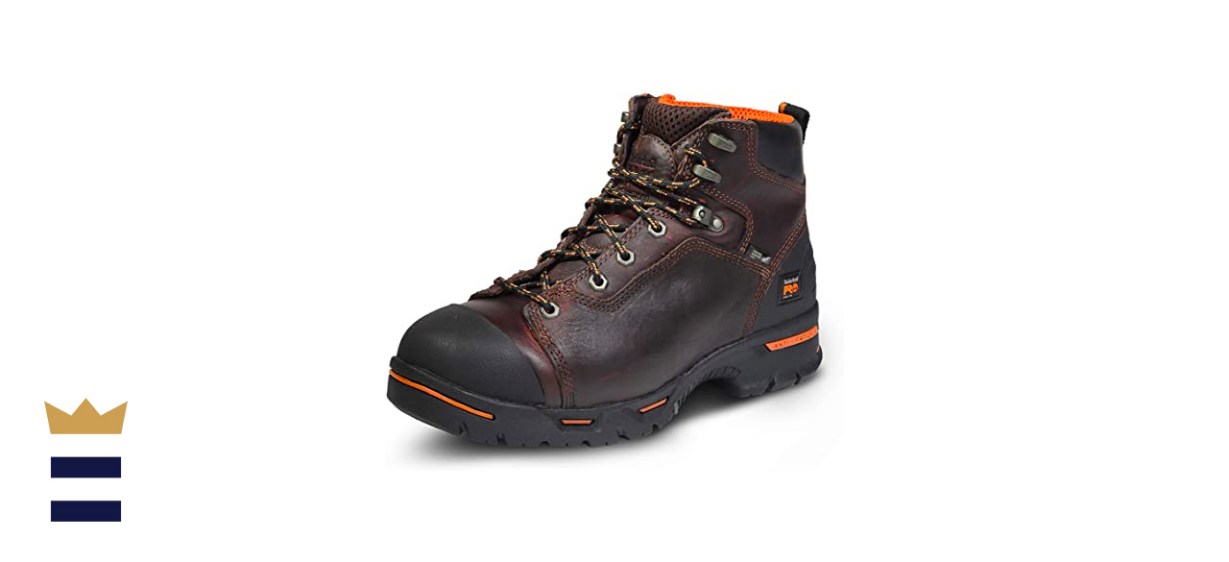 Timberland PRO Men's Endurance 6 Inch Steel Safety Toe Puncture Resistant Work Boot