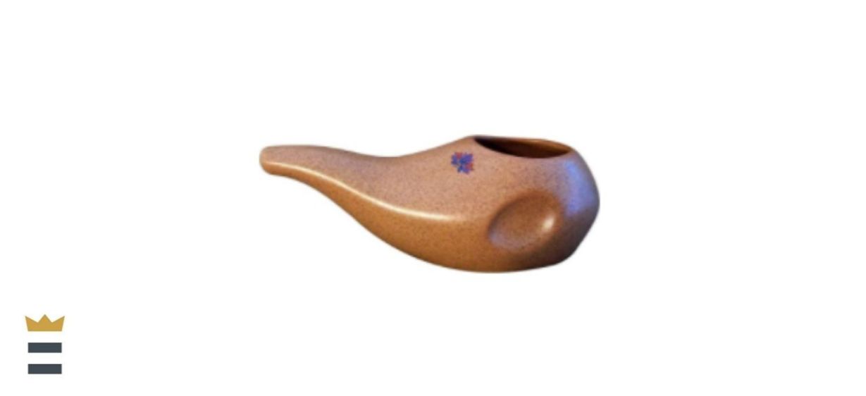 Sattvic Path Ergonomically Designed Handmade Ceramic Neti Pot