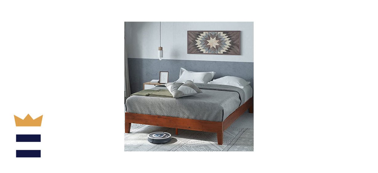 Zinus Wen Deluxe Wood Platform Bed Frame