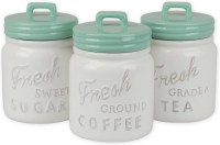 DII Mason Jar-Inspired Ceramic Kitchen Canister