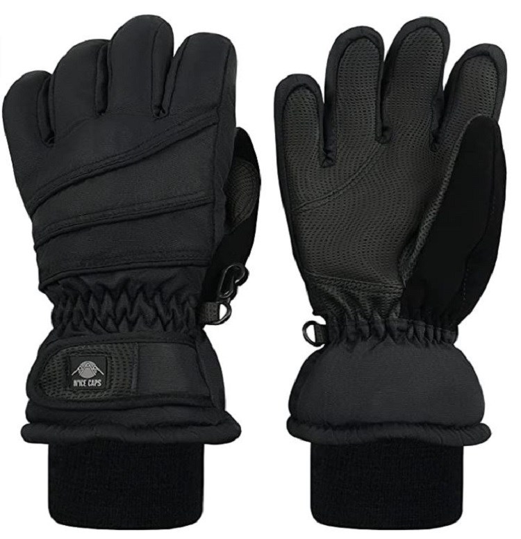 N&#039;Ice Caps Kids&#039; Bulky Thinsulate Waterproof Winter Snow Gloves