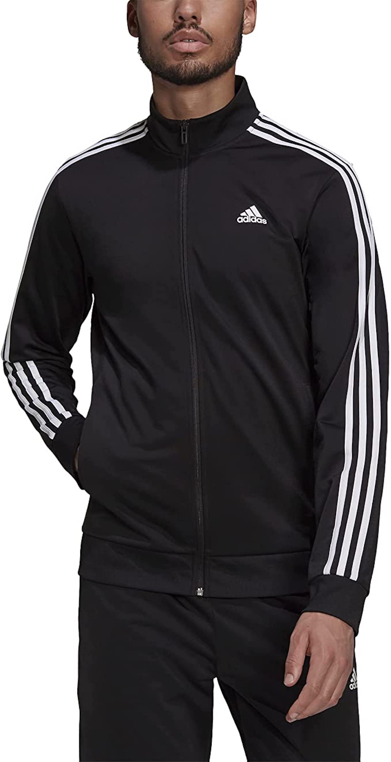 adidas Men&#039;s Essentials Warm-Up 3-Stripes Track Top