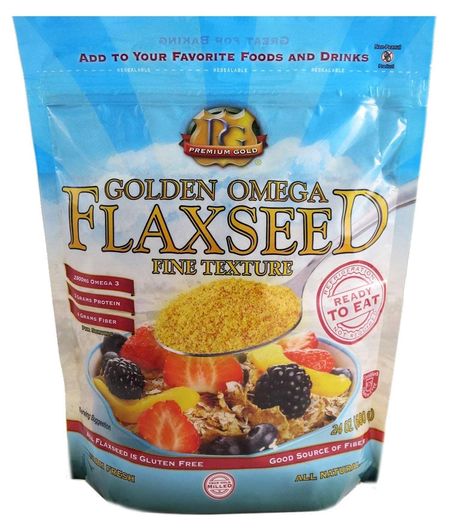 Premium Gold Ground Golden Omega Flaxseed