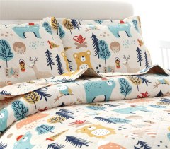 Junsey Forest Animals Kids Quilt Set