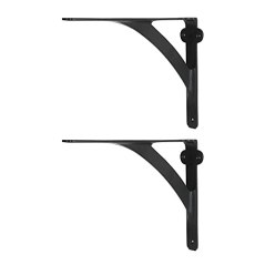 A29 Set of 2 Classic 7 3/8 Inches Iron Shelf Brackets