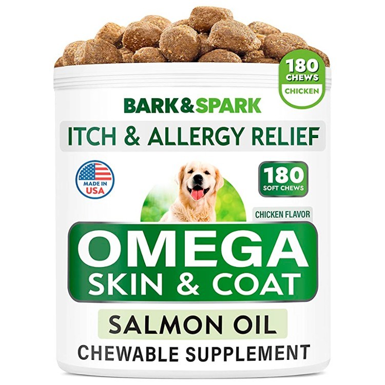 Bark&amp;Spark Soft Chewable Omega-3 Supplement, 180 Pieces