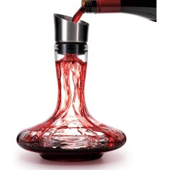 S JUSTSTART Wine Decanter Built-in Aerator Pourer