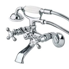 Kingston Brass Claw-foot Wall-Mount Tub Faucet