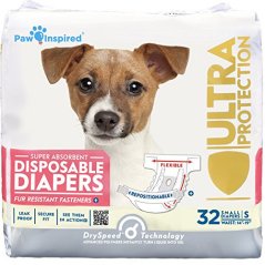 Paw Inspired 32-count Disposable Dog Diapers