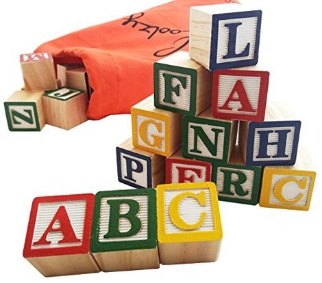 wood abc blocks unpainted